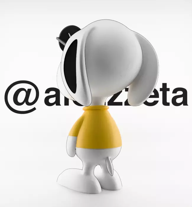 Kaws Snoopy for Print 3D print model_17