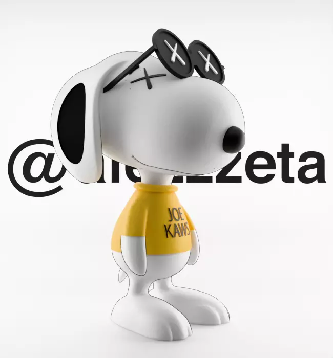 Kaws Snoopy for Print 3D print model_33