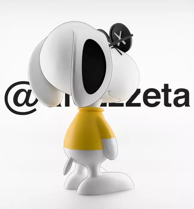 Kaws Snoopy for Print 3D print model_25