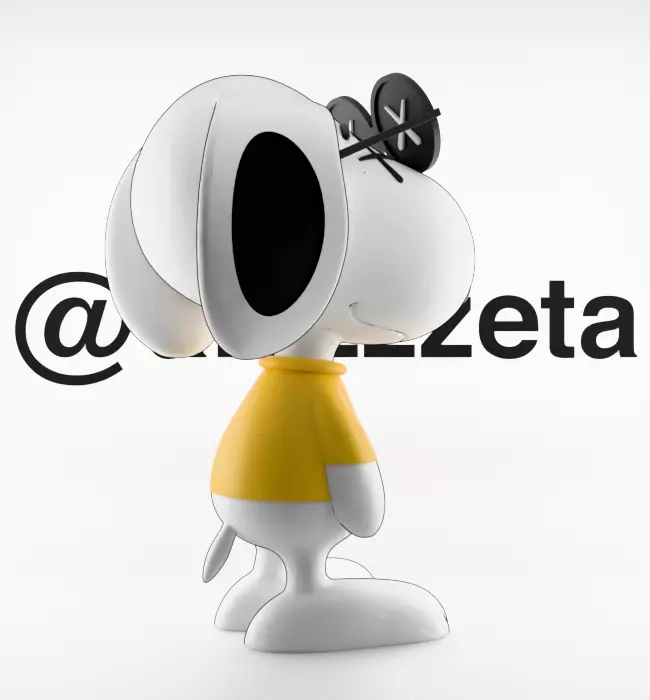 Kaws Snoopy for Print 3D print model_26