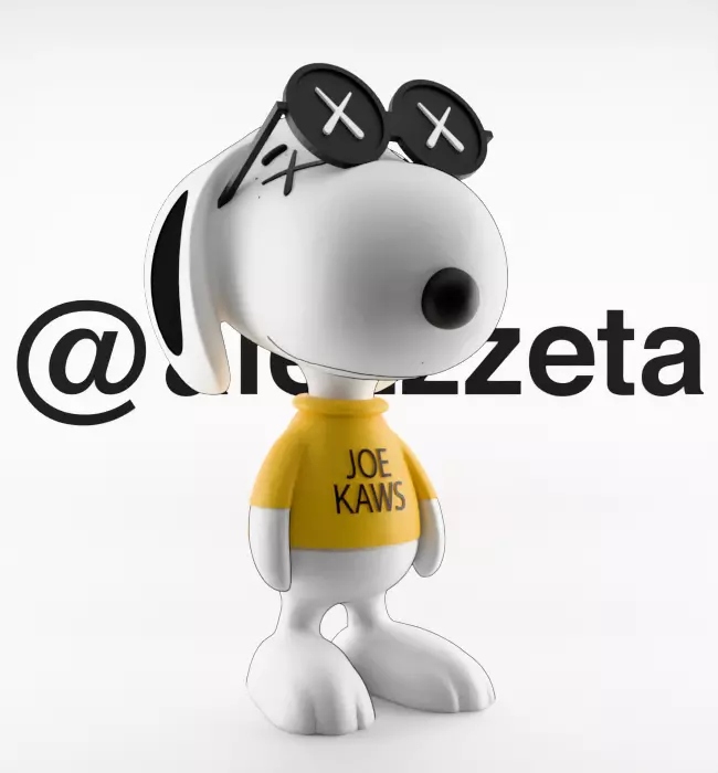 Kaws Snoopy for Print 3D print model_35