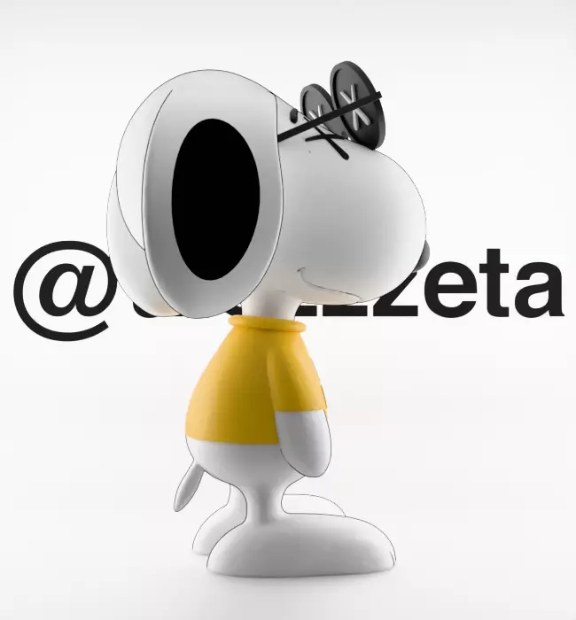 Kaws Snoopy for Print 3D print model_27