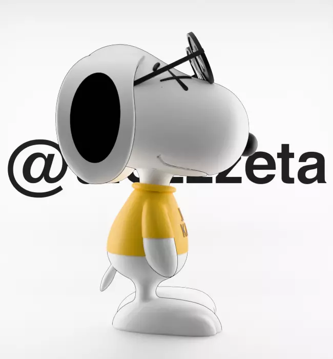 Kaws Snoopy for Print 3D print model_29