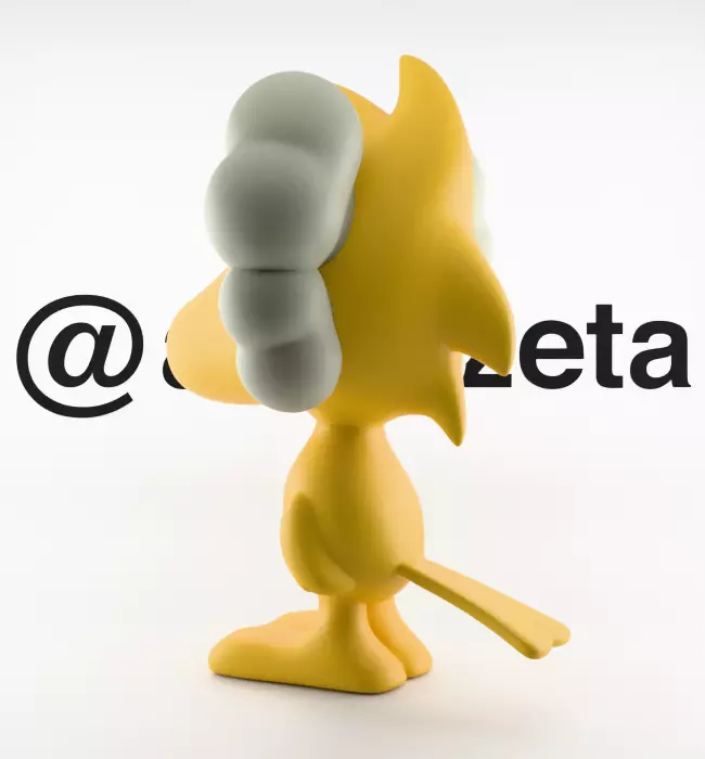 Kaws Snoopy x Woodstock Textured Low-poly 3D model_25