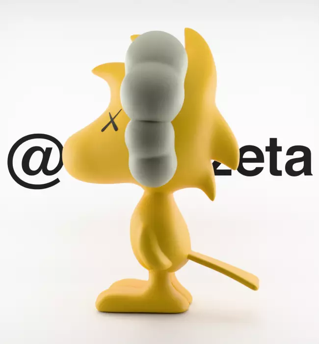 Kaws Snoopy x Woodstock Textured Low-poly 3D model_24