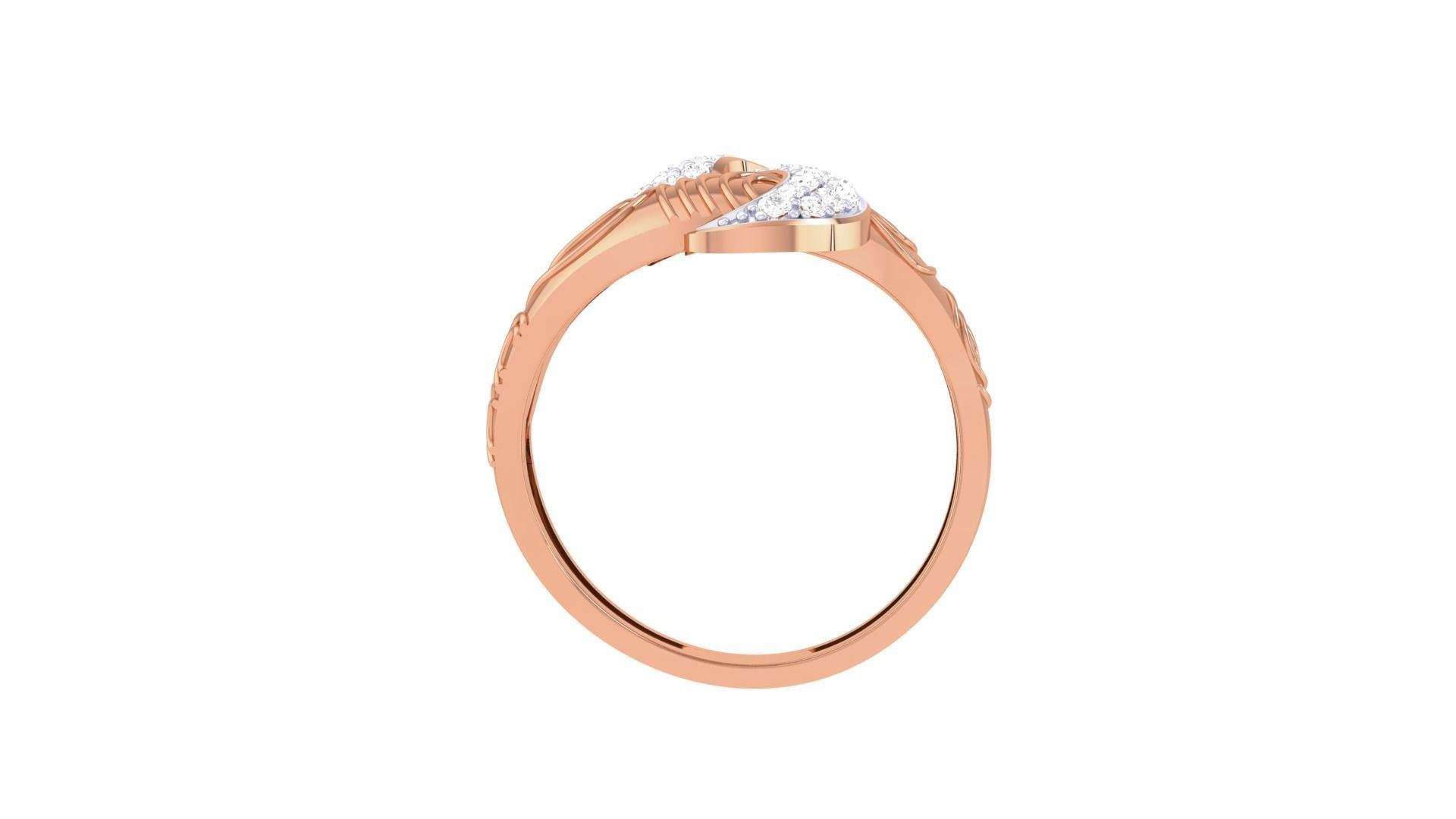 High Jewelry Diamond Cocktail Ring 3dm stl obj renders 3D print model_12