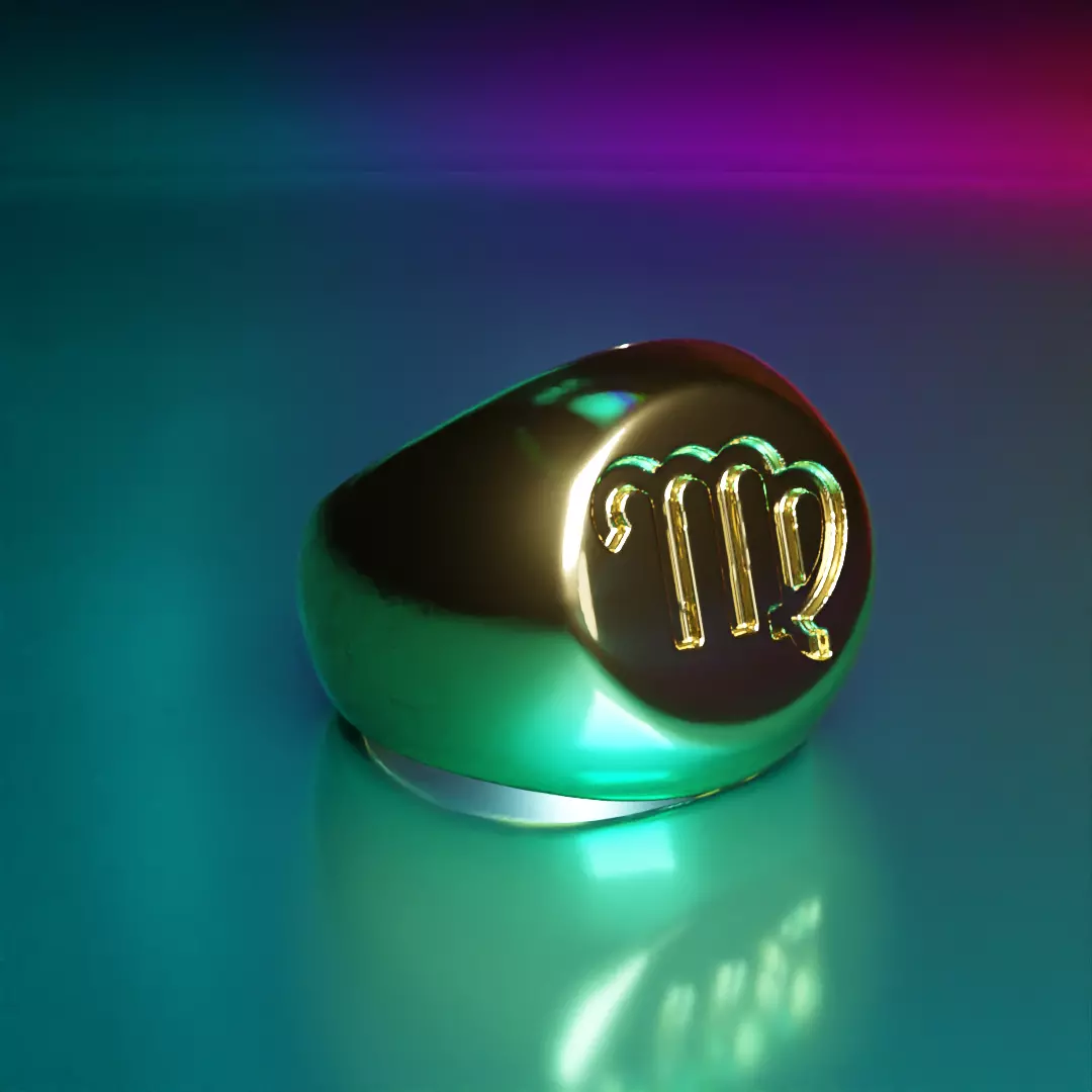 virgo ring 3D print model_0