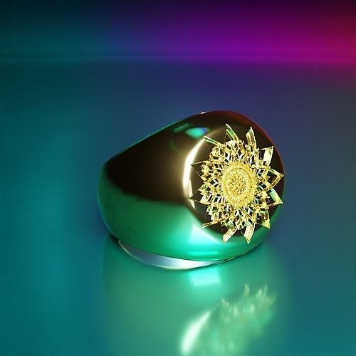 lotus ring 3D print model