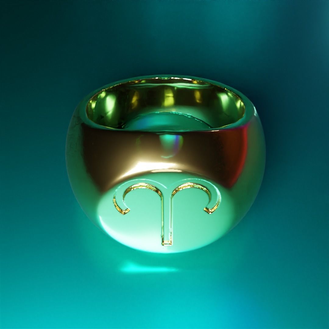 aries ring 3D print model_2