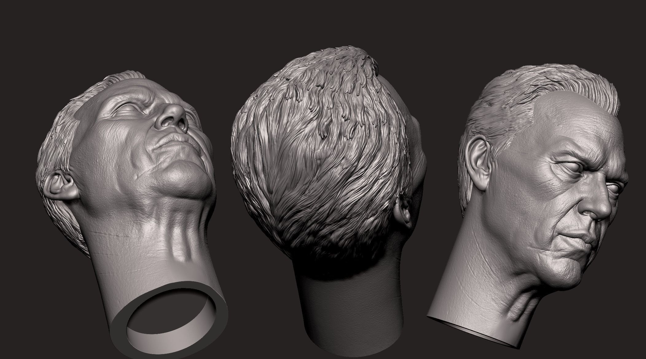 Micheal Keaton Head  3D print model_7