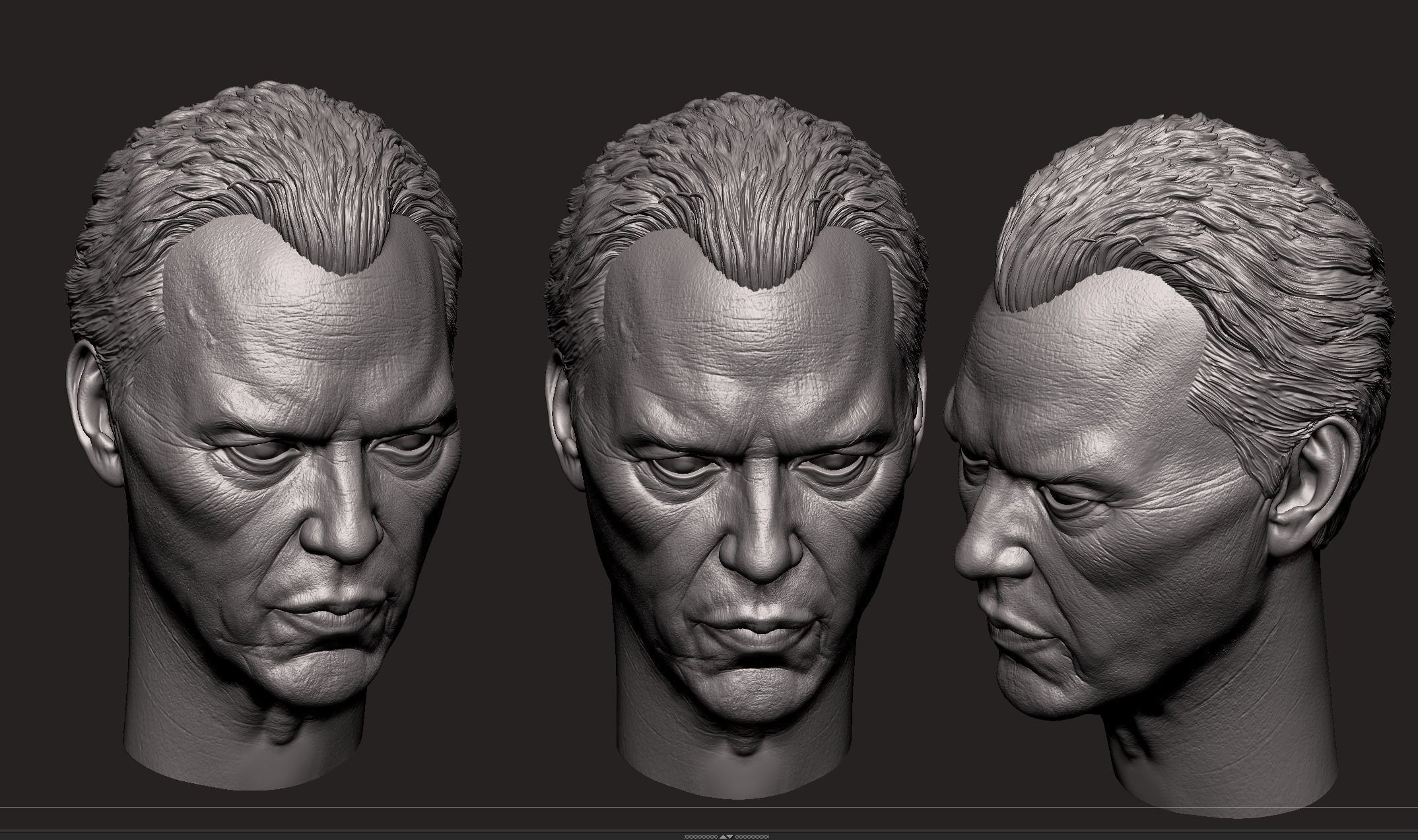 Micheal Keaton Head  3D print model_6