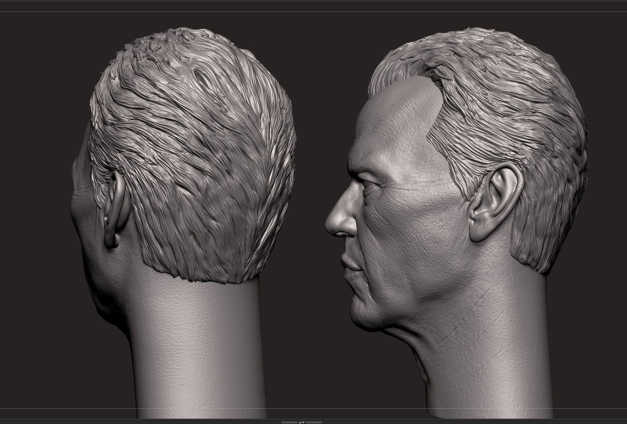 Micheal Keaton Head  3D print model_3