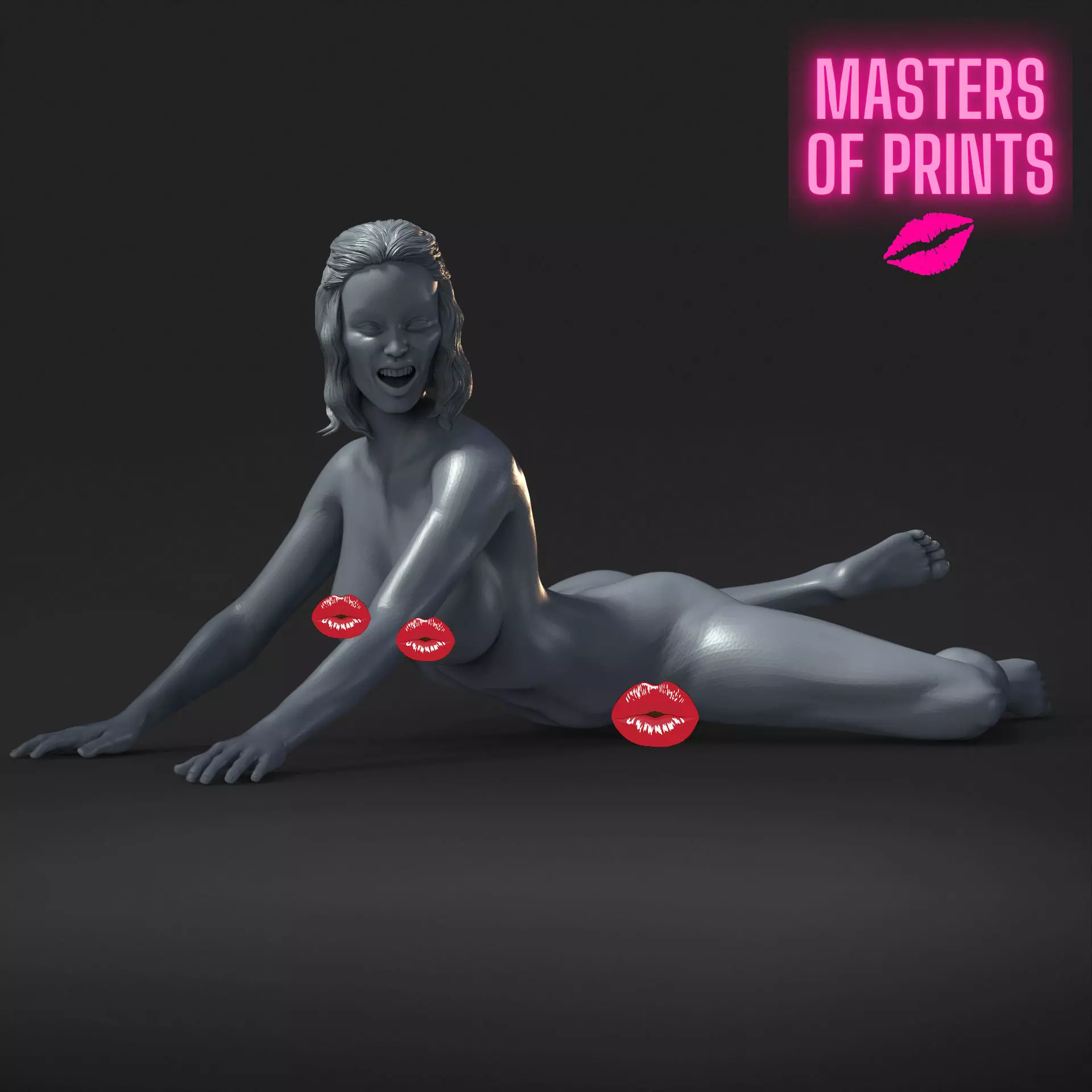 sexy pose - NSFW - EROTIC MINIATURE 75 MM SCALE 3D print model_0
