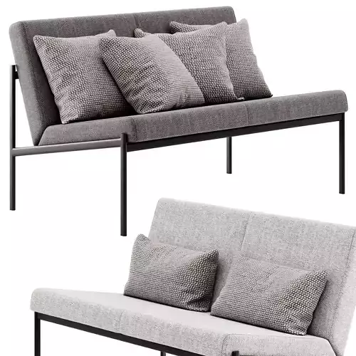 Kiki 2 seater Sofa by Artek