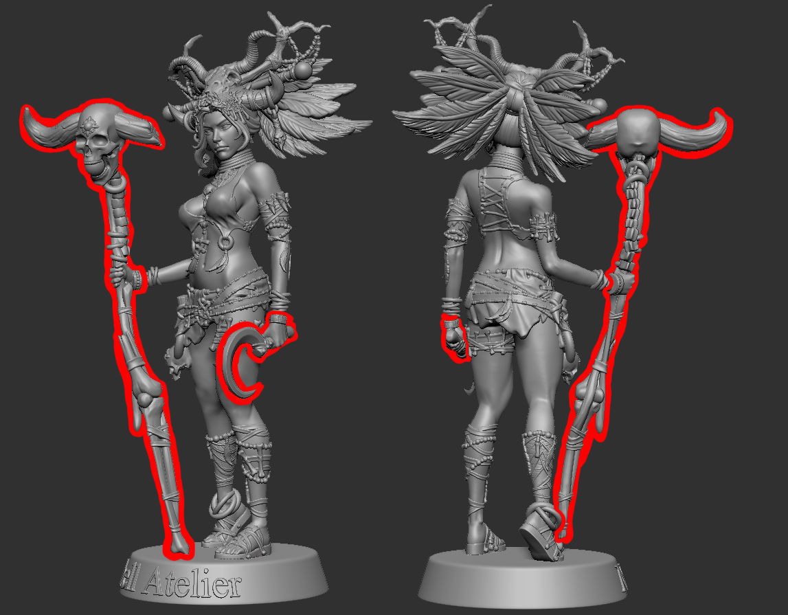Nutshell Atelier - Witch Doctor - NSFW 3D print model_12