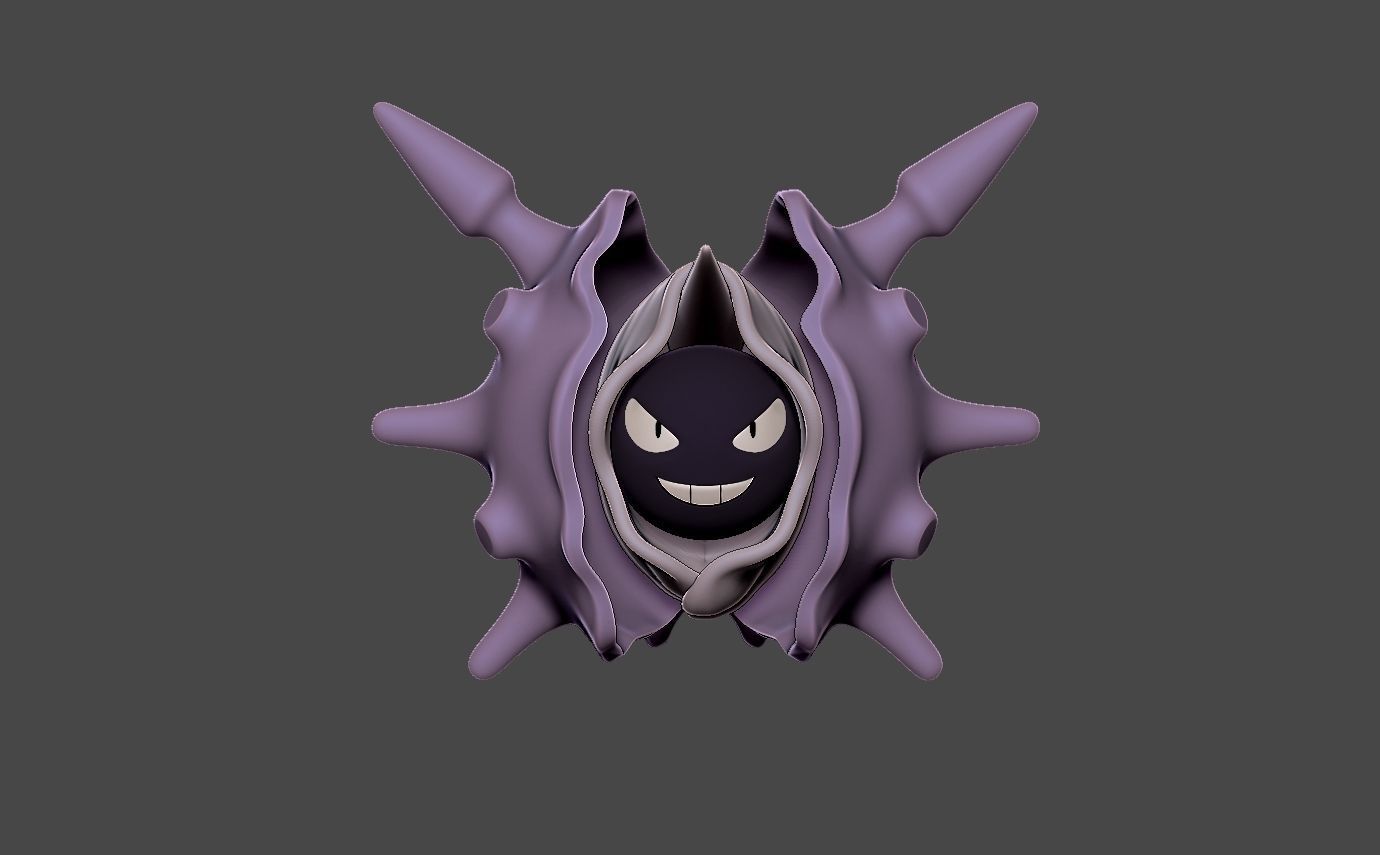 Pokemon shellder evolution pack 3D print model_3