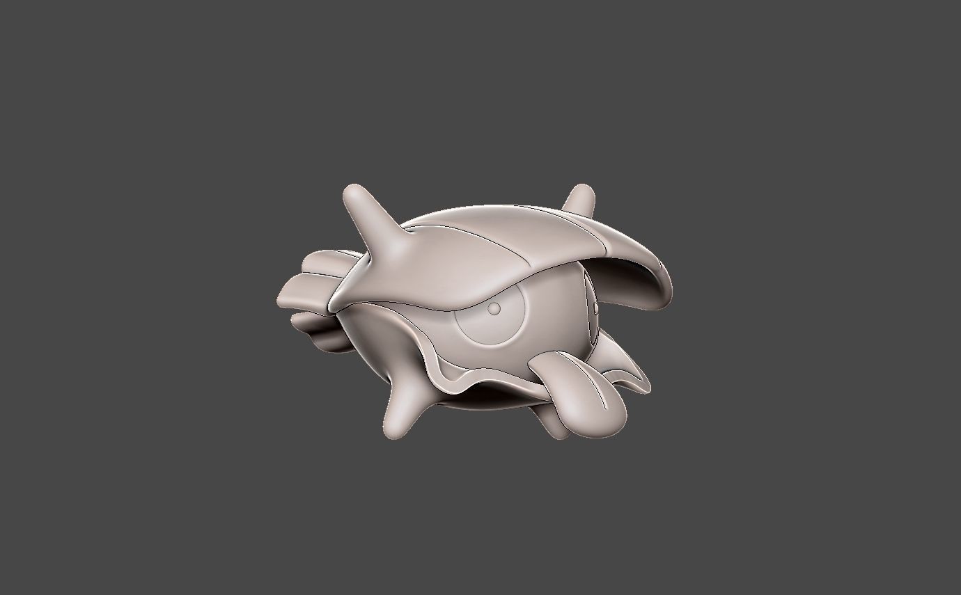 Pokemon shellder evolution pack 3D print model_22