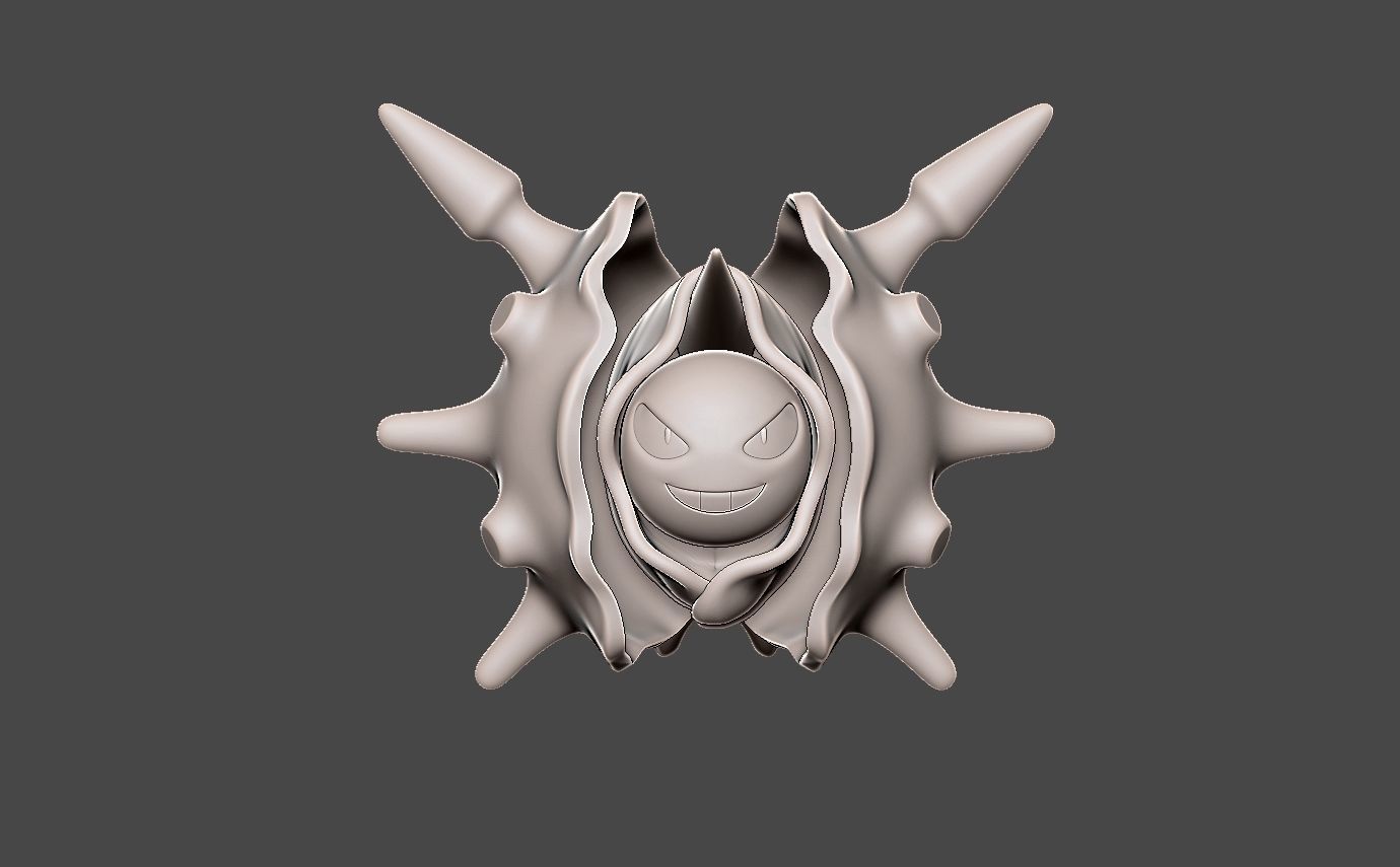 Pokemon shellder evolution pack 3D print model_14