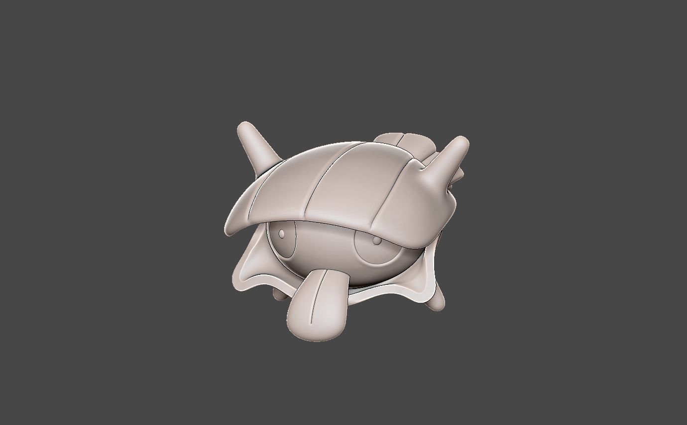 Pokemon shellder evolution pack 3D print model_11
