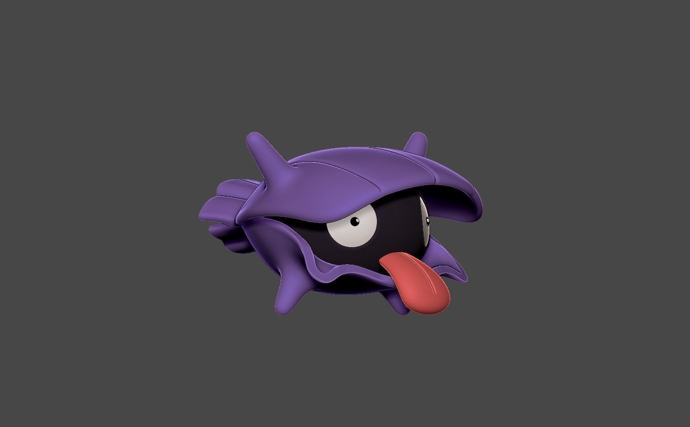 Pokemon shellder evolution pack 3D print model_13