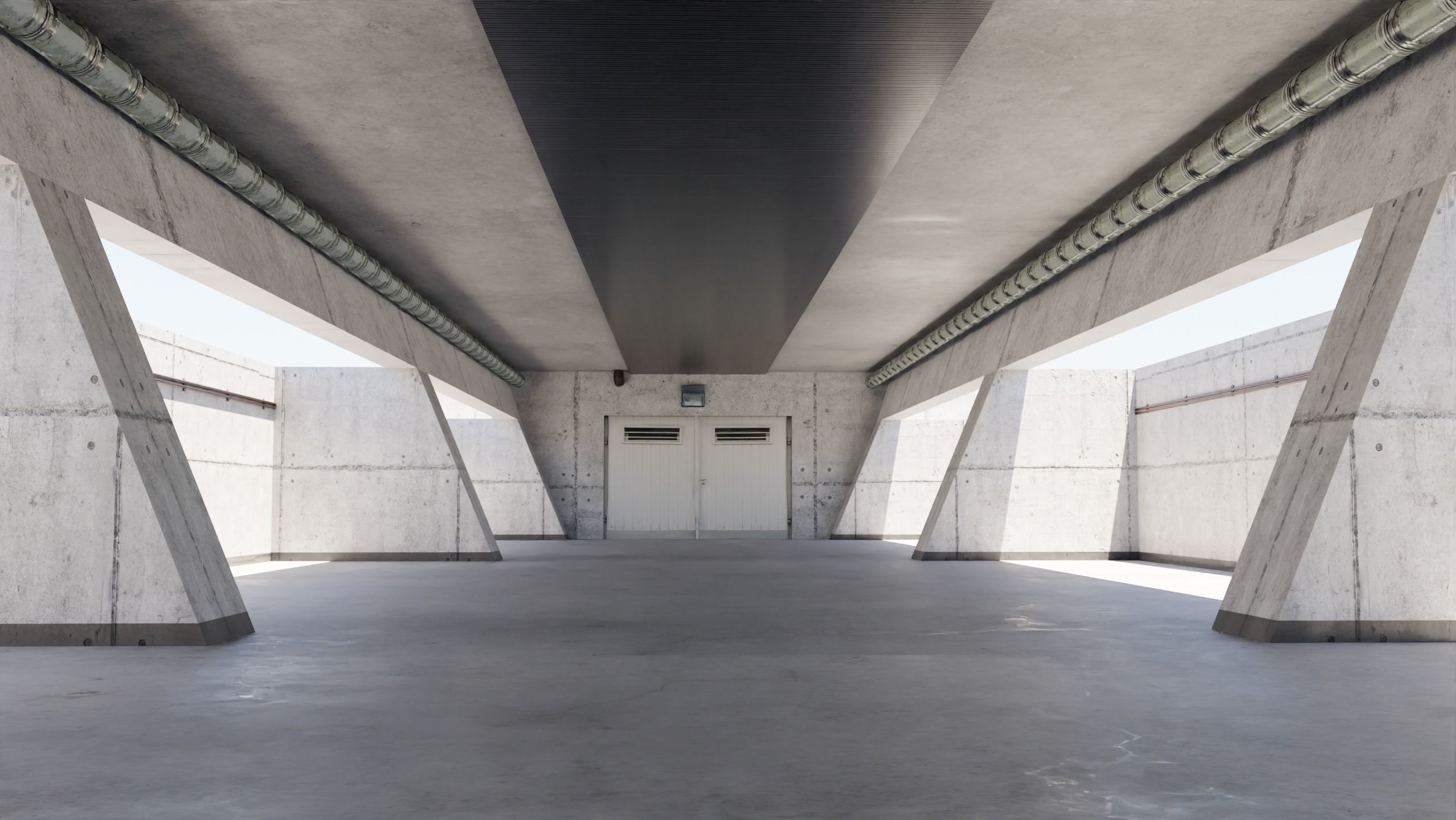 Car Lighting Scene 3D Blender File Textured FBX File 3D model_4