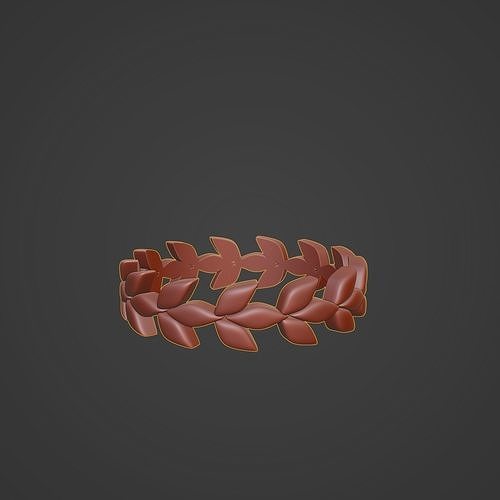 solitario hojas  Free 3D print model