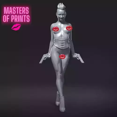 HORNY AND DANGEROUS - NSFW - EROTIC MINIATURE 75 MM SCALE 3D print model