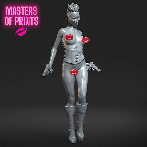 HORNY AND DANGEROUS - NSFW - EROTIC MINIATURE 75 MM SCALE 3D print model