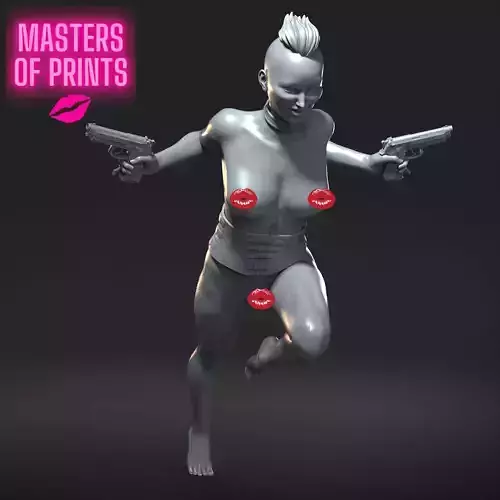 HORNY AND DANGEROUS - NSFW - EROTIC MINIATURE 75 MM SCALE 3D print model