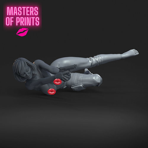 HORNY AND DANGEROUS - NSFW - EROTIC MINIATURE 75 MM SCALE 3D print model