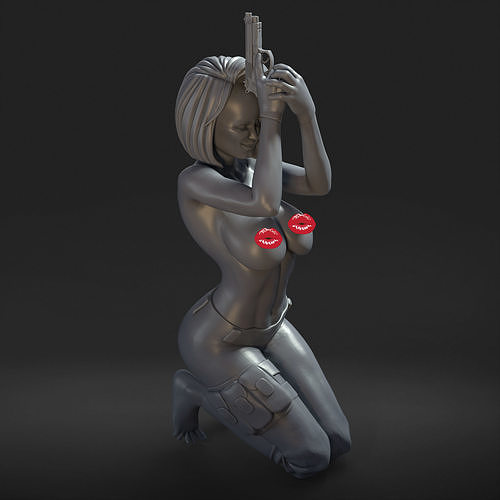 HORNY AND DANGEROUS - NSFW - EROTIC MINIATURE 75 MM SCALE 3D print model
