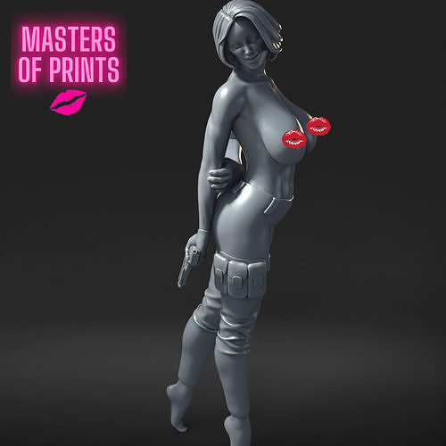 HORNY AND DANGEROUS - NSFW - EROTIC MINIATURE 75 MM SCALE 3D print model