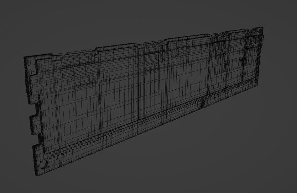 ECC RAM CARD 3D model_4