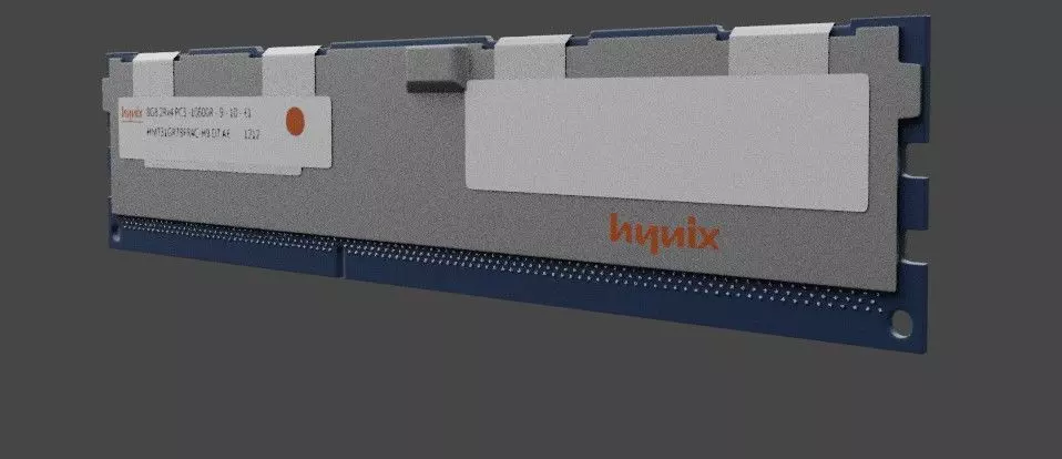 ECC RAM CARD 3D model_0