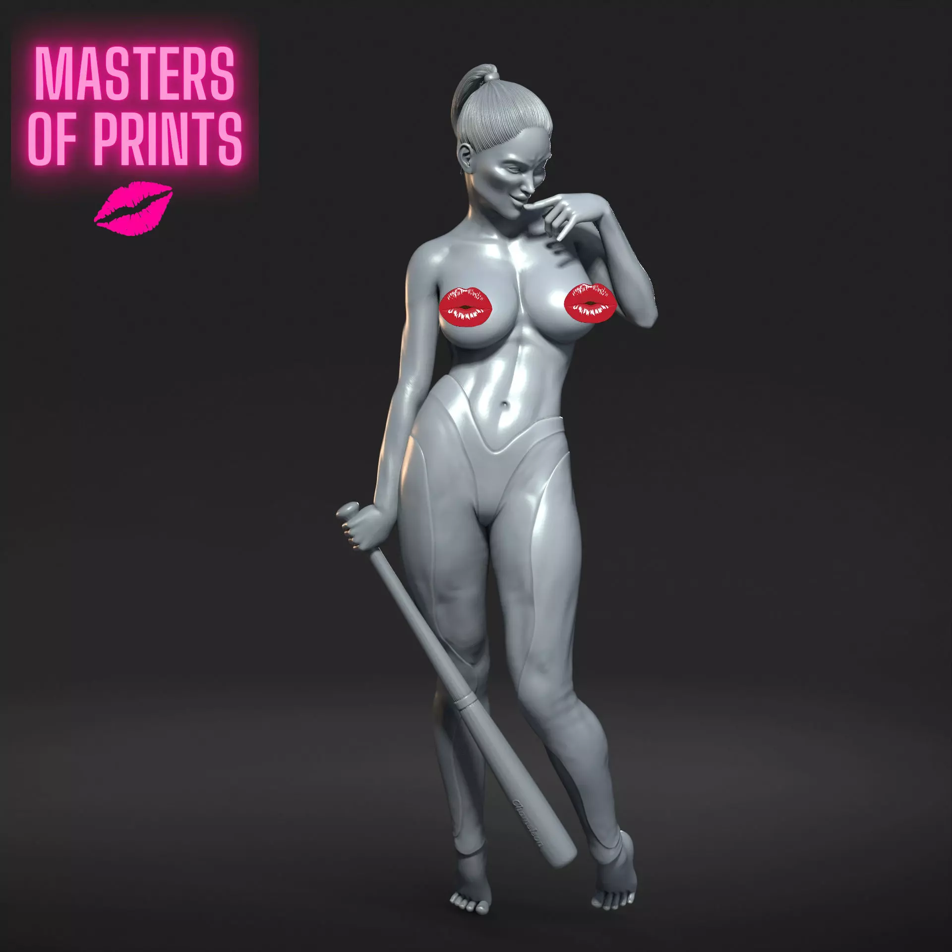 HORNY AND DANGEROUS - NSFW - EROTIC MINIATURE 75 MM SCALE 3D print model_0