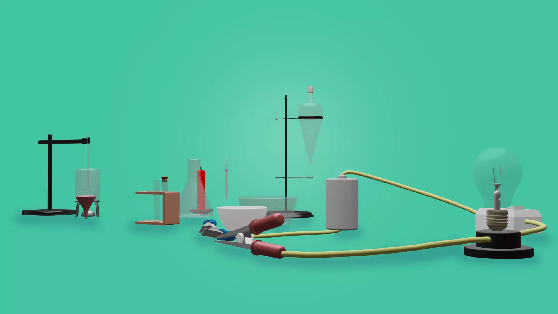 Chemistry Free low-poly 3D model_0