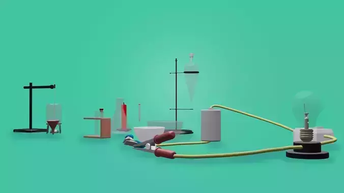 Chemistry Free low-poly 3D model