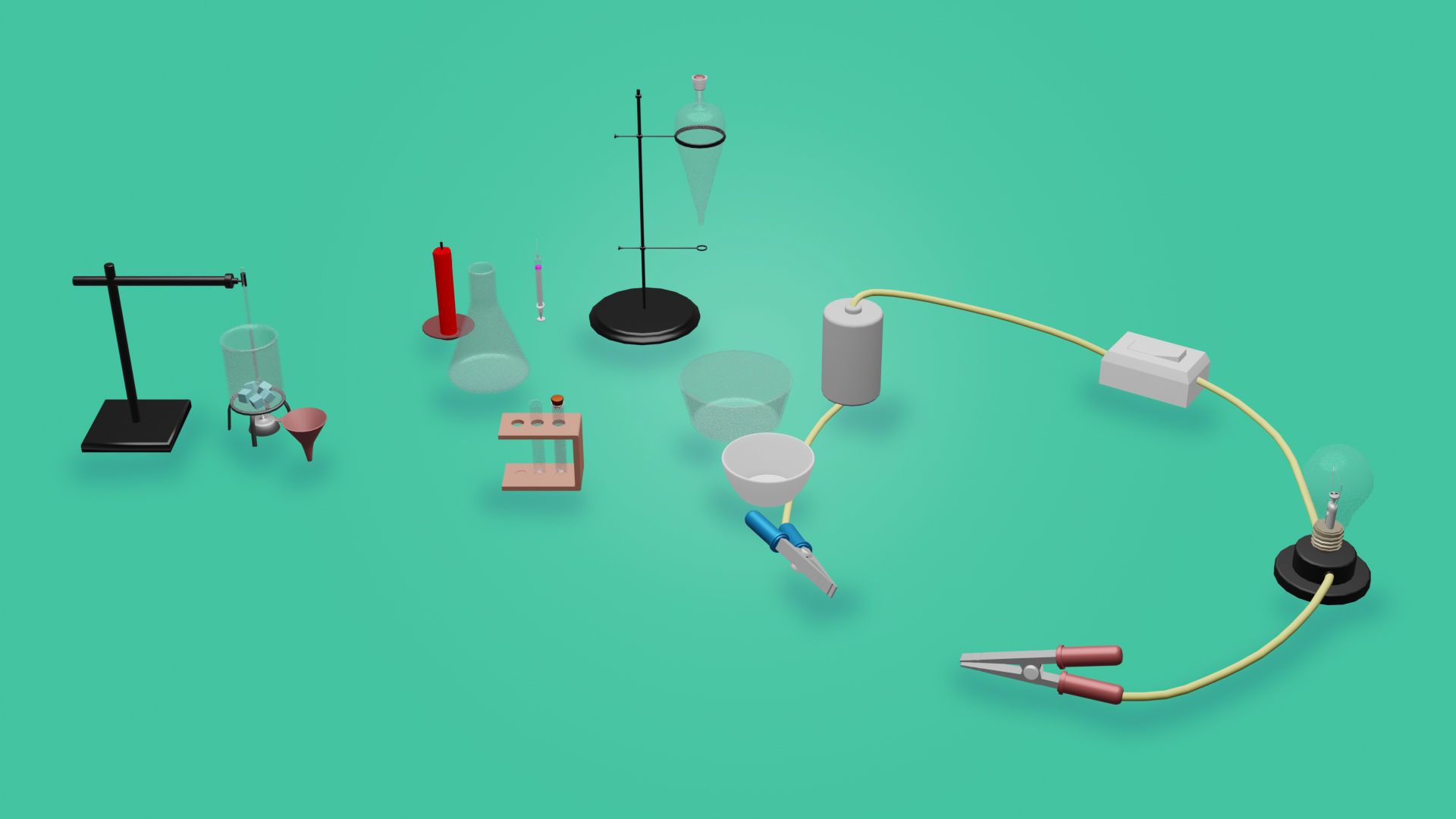 Chemistry Free low-poly 3D model_3