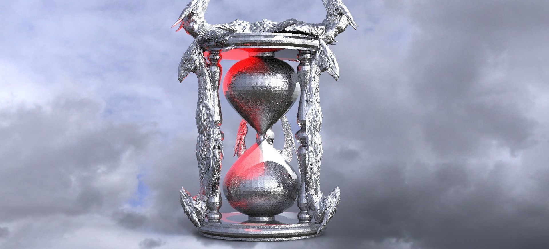 Dark Dragon hourglass collection 1 3D model_7