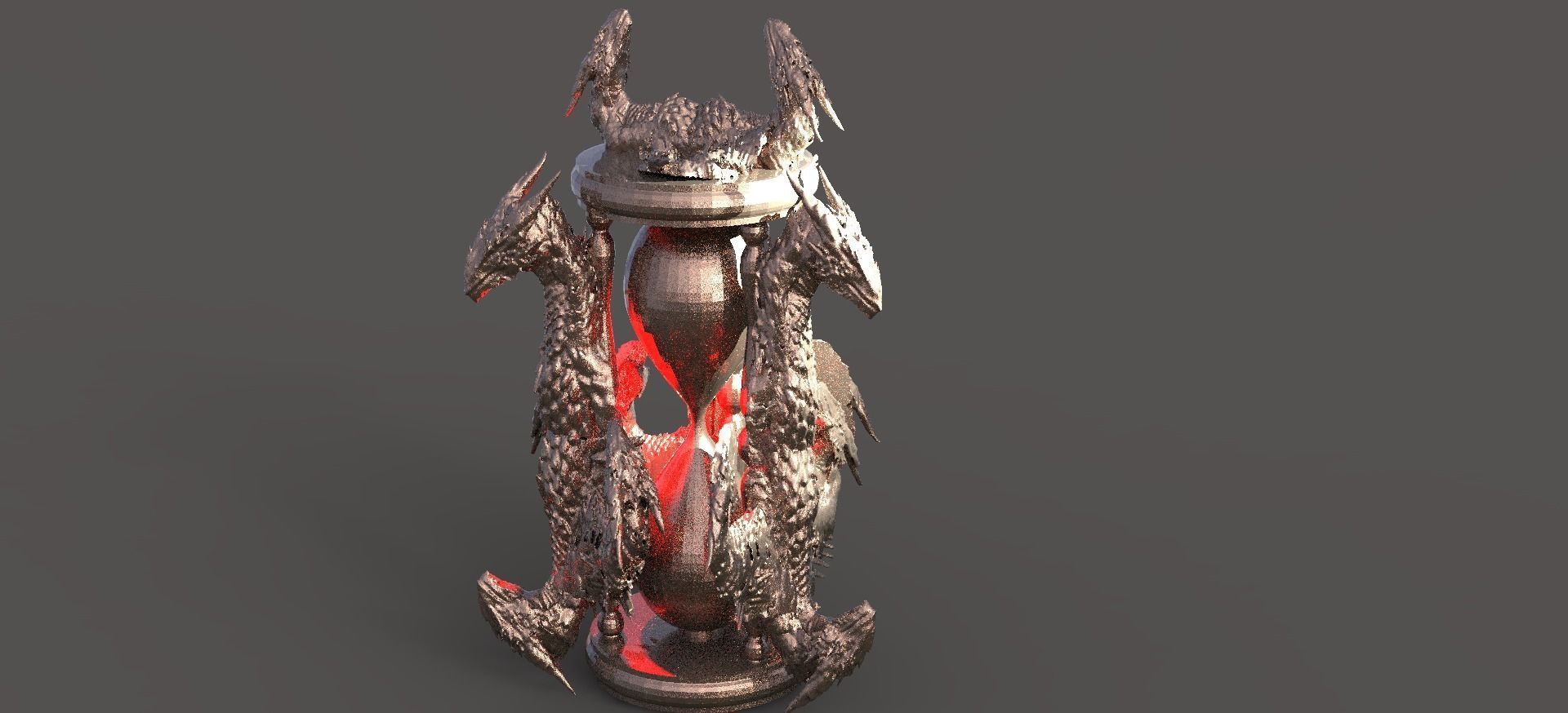 Dark Dragon hourglass collection 1 3D model_4