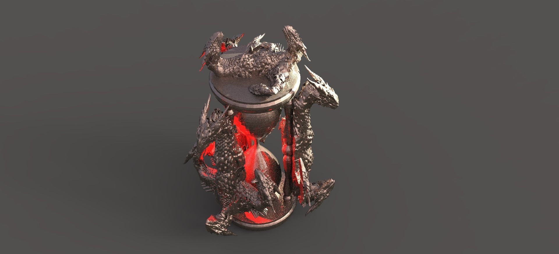 Dark Dragon hourglass collection 1 3D model_1