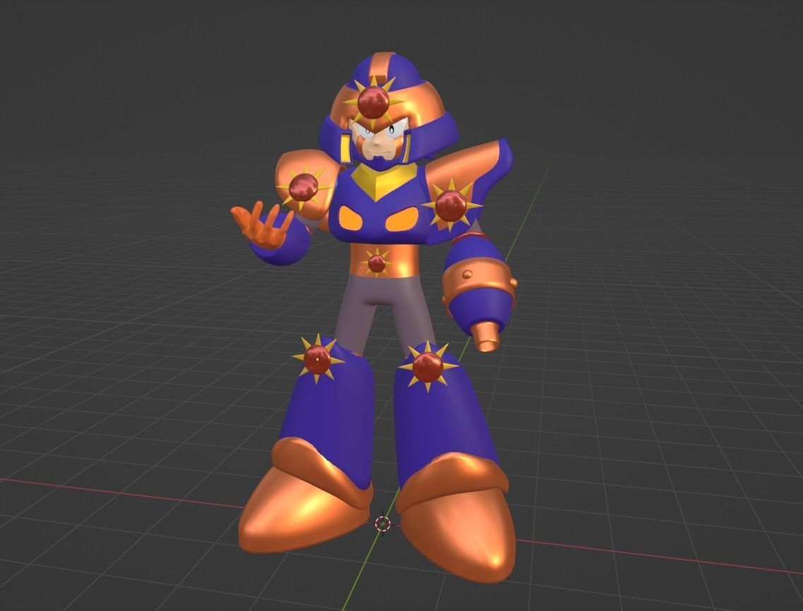 Sunstar Mega Man V 3D model_2