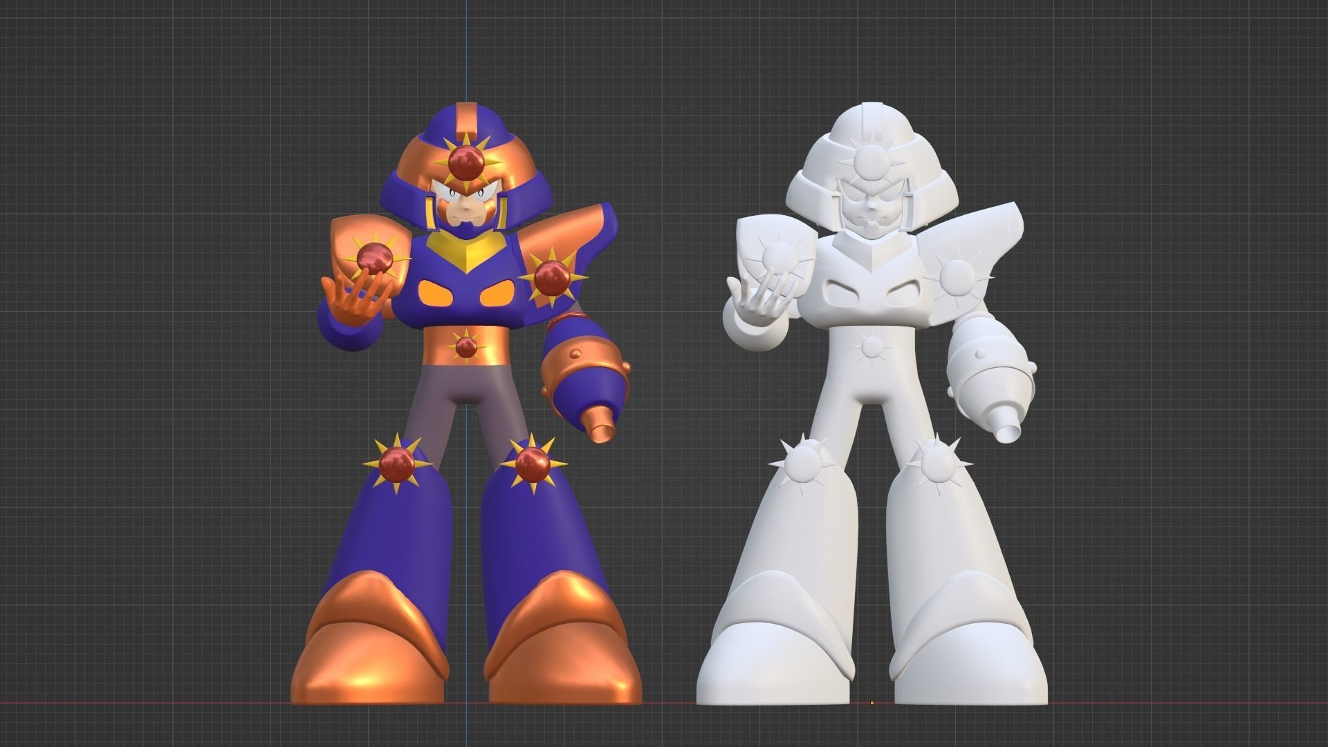 Sunstar Mega Man V 3D model_13