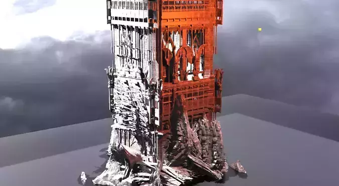 Sauron inspired watchtower 