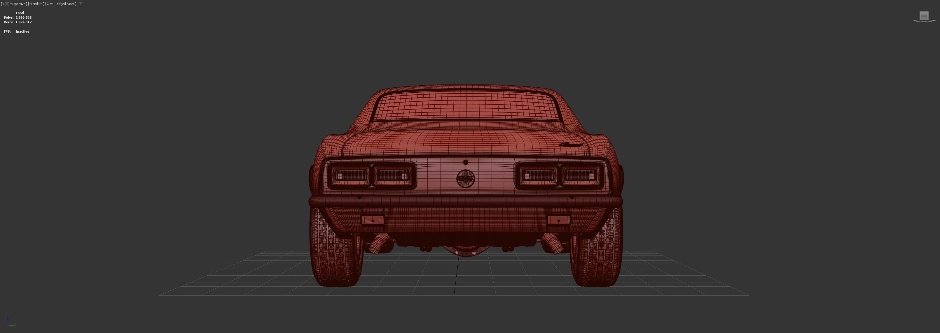 1967 Camaro  3D model_5