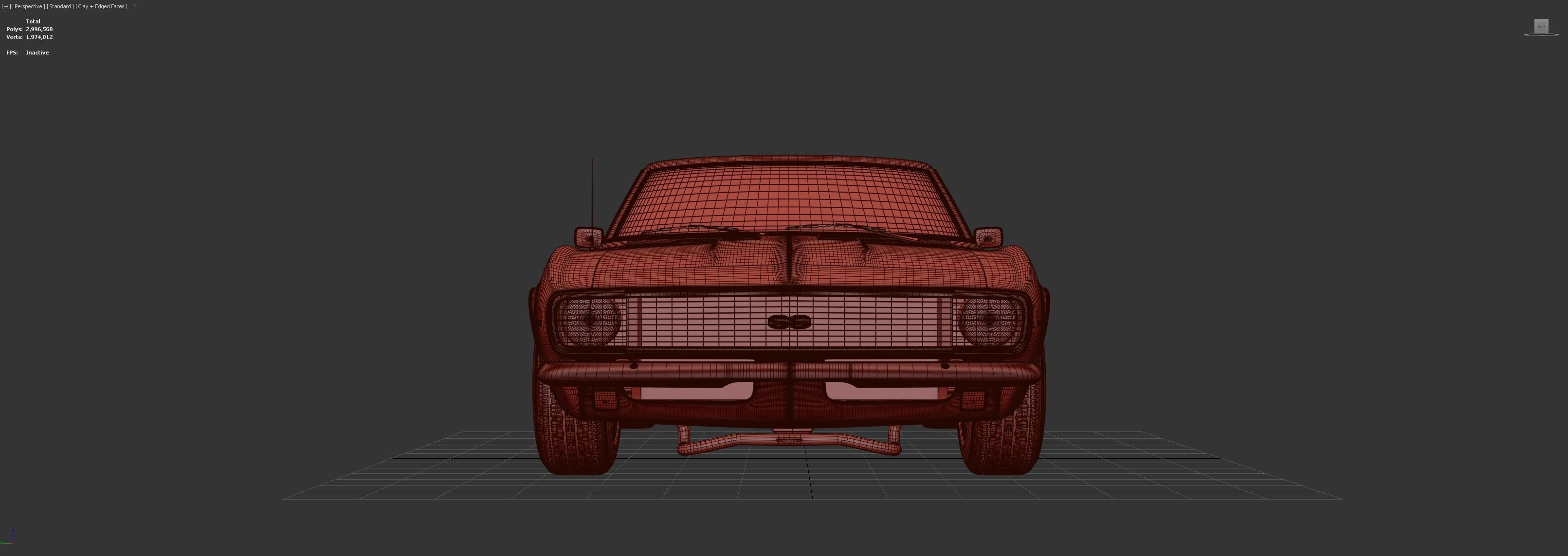 1967 Camaro  3D model_4