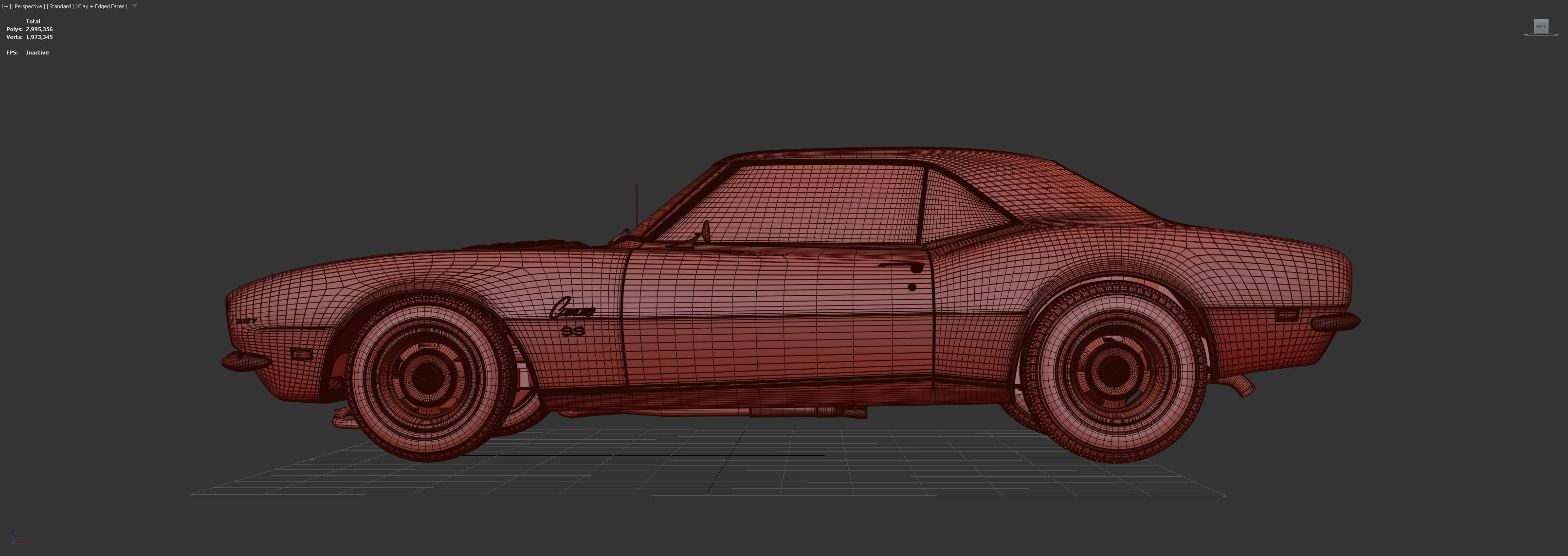 1967 Camaro  3D model_3