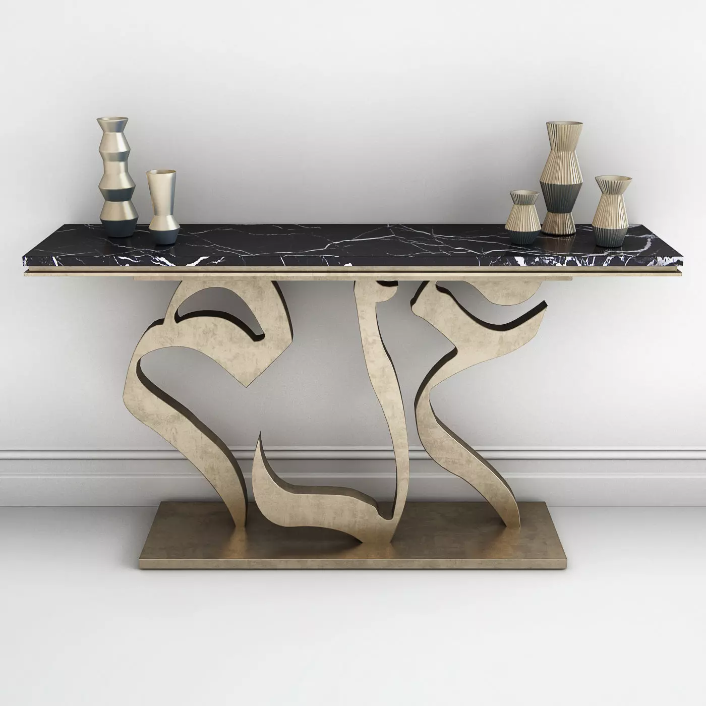 Arabic Console Table Alem 3D model_0