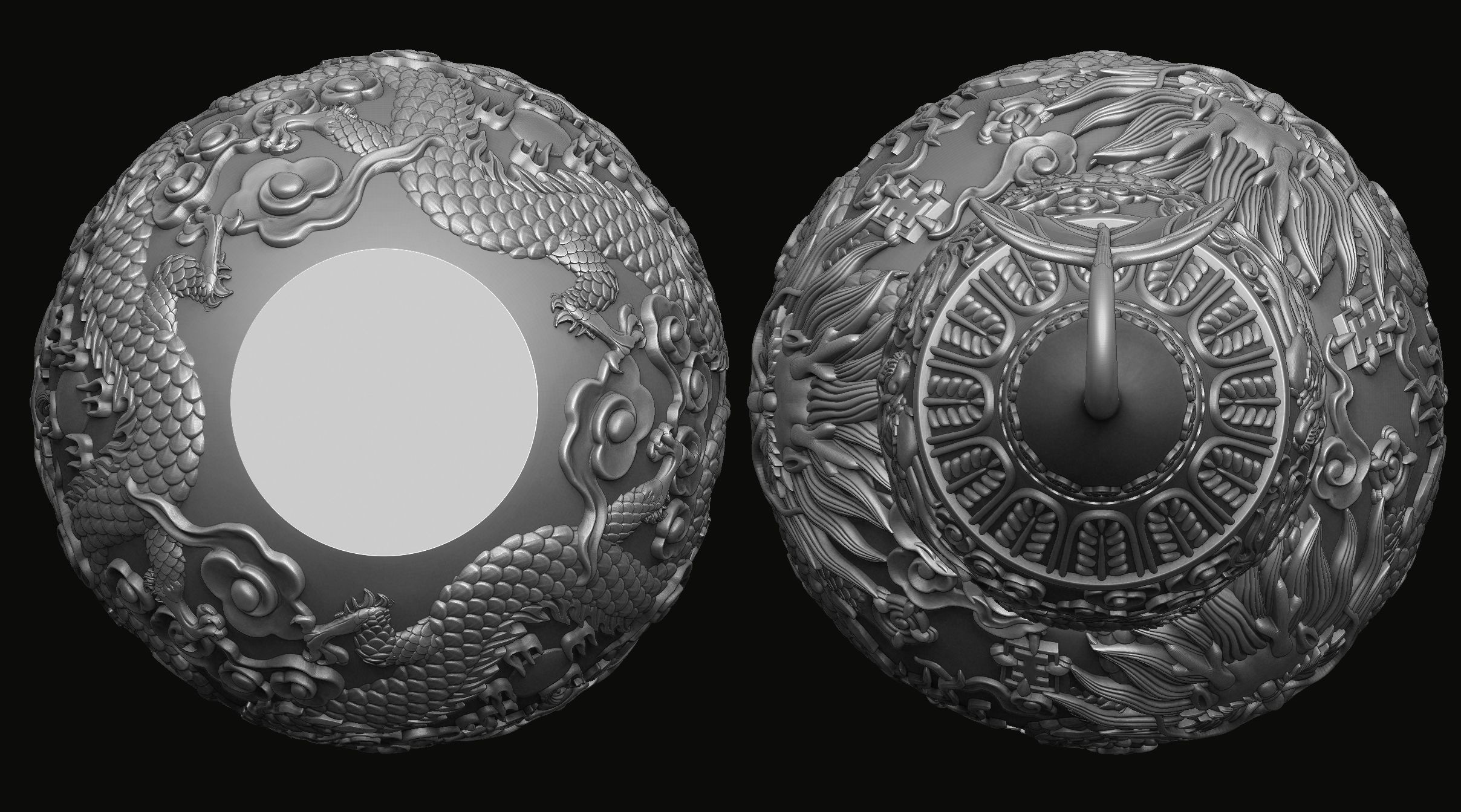 Dragon Gourd 3D print model_3
