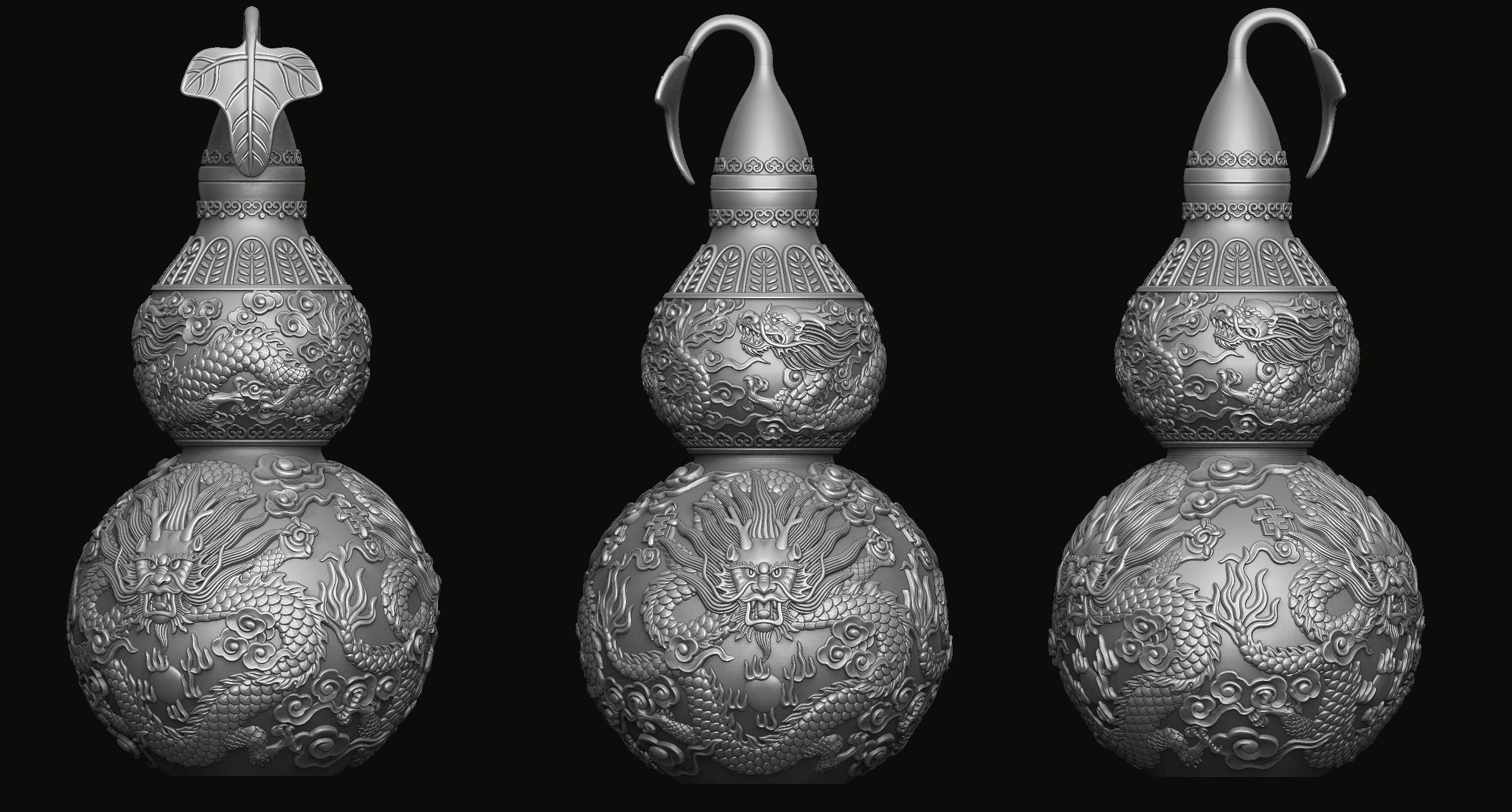 Dragon Gourd 3D print model_1